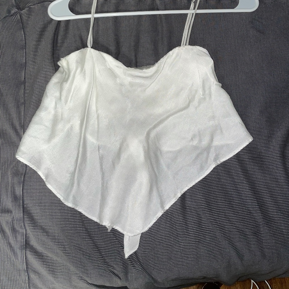 Zara white top.